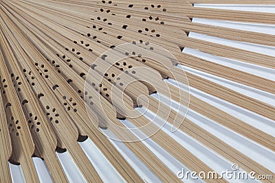 Typical Japanese hand fan Stock Photo