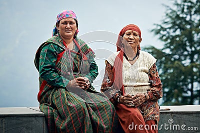 Typical local Indian women of North India Editorial Stock Photo