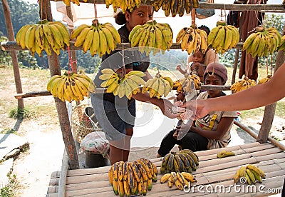 Typical Madagascar landscape view Editorial Stock Photo