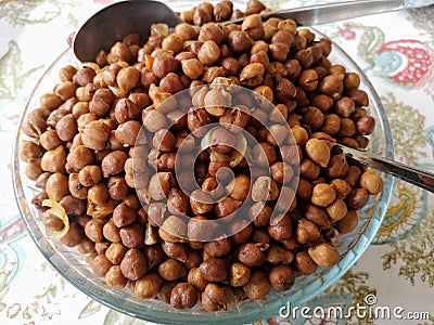 Typical Mauritian snack, gram bouÃ¯. Stock Photo