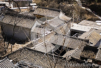 Typical Ming dynasty courtyard houses Stock Photo