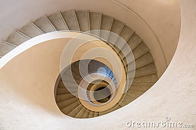 typical modern stone staircase Stock Photo