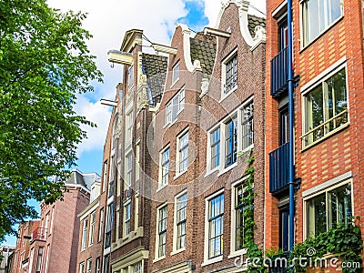 Typical Netherlands houses Stock Photo