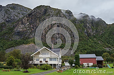 Typical Norwegian landscape. Stock Photo