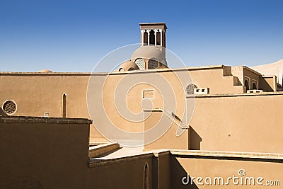 Rooftops of houses in Kashan, Iran Stock Photo