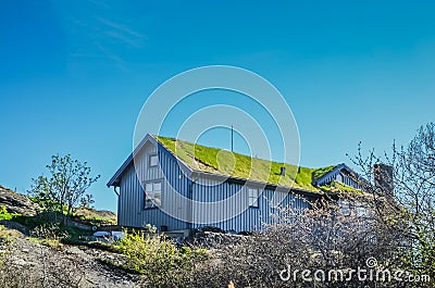 Typical Scandinavian house Stock Photo