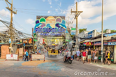 A typical scene in Patong Thailand Editorial Stock Photo