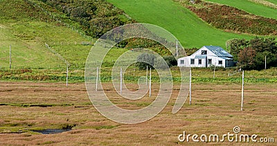 Typical Scottish farmhouse in Glencoe area, Scotland UK Stock Photo