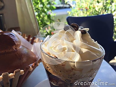 Typical Sicilian Granita Stock Photo