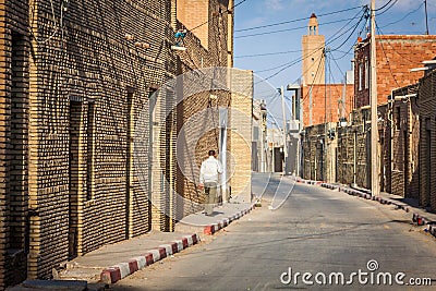 Typical street of Gafsa, Tunisia Editorial Stock Photo