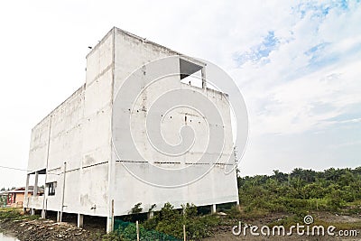 Typical swiftlet farming structure for edible swiftlets saliva Stock Photo