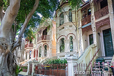 a typical terrace house in Sydney Australia Stock Photo