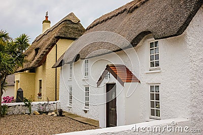 Thatched cottage. Kilmore Quay. county Wexford. Ireland Stock Photo