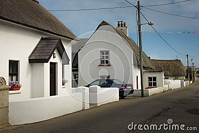 Thatched cottage. Kilmore Quay. county Wexford. Ireland Stock Photo