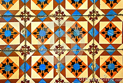 Typical tiles in Porto town Stock Photo