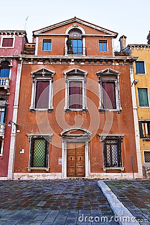 Typical venetian architecture Stock Photo