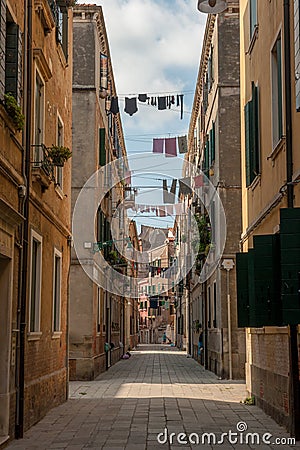 Venetian street, Italy Stock Photo