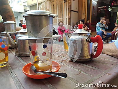 typical vietnamese coffee Editorial Stock Photo