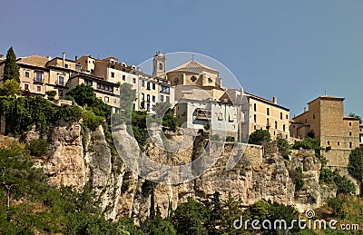 Panoramic view Cuenca - Spain Stock Photo