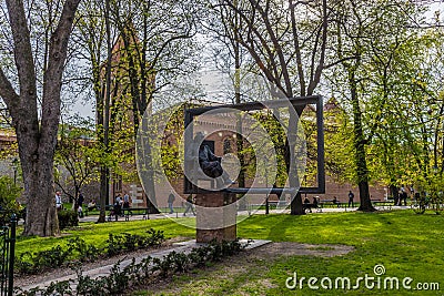 A typical view in the old Town in Krakow Editorial Stock Photo