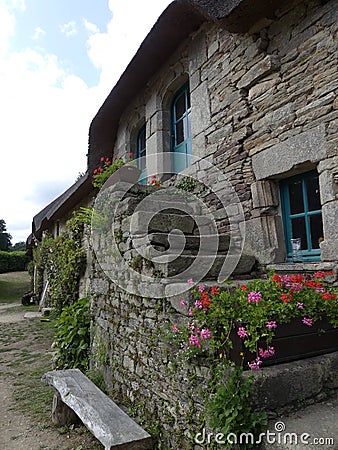 Typical village of Brittany France Editorial Stock Photo