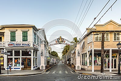 Typical wooden historic architecture from early last century dow Editorial Stock Photo