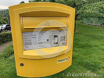 Swiss mailbox Editorial Stock Photo