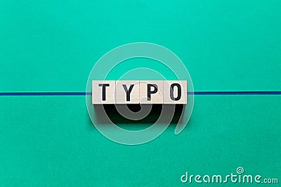 Typo word concept on cubes Stock Photo