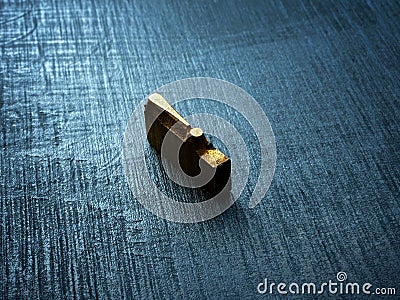 Typographic exclamation mark as a symbol of attention important in blogging. Stock Photo