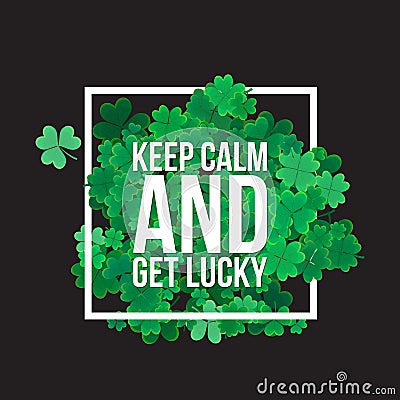 Typographic Saint Patrick's Day background Stock Photo