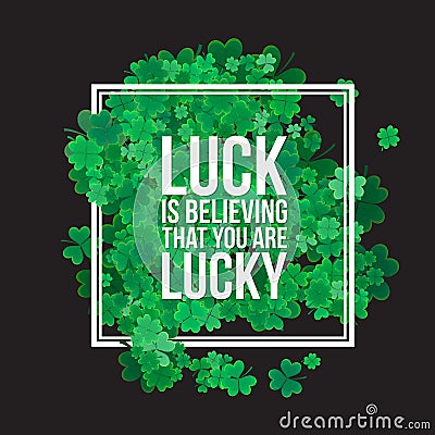 Typographic Saint Patrick's Day background Stock Photo