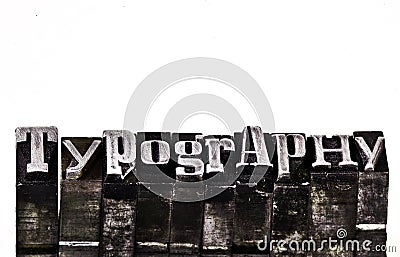 Typography Stock Photo