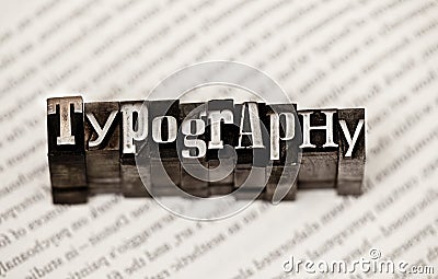 Typography Stock Photo