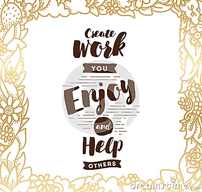 Typography for poster, invitation, greeting card or t-shirt. Vector Illustration