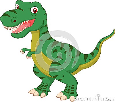 Tyrannosaurus cartoon posing Vector Illustration