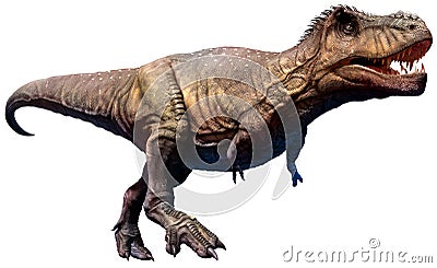 Tyrannosaurus dinosaur 3D illustration Cartoon Illustration