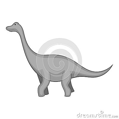 Tyrannosaurus icon monochrome Vector Illustration