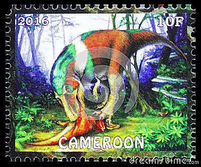 Theropoda, Cameroon serie, circa 2016 Editorial Stock Photo