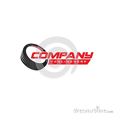 Tyre Shop Logo Design . Tyre Business Branding Vector Illustration