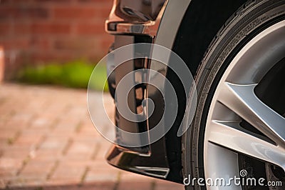 Tyre/Tire and Alloy Wheel Stock Photo