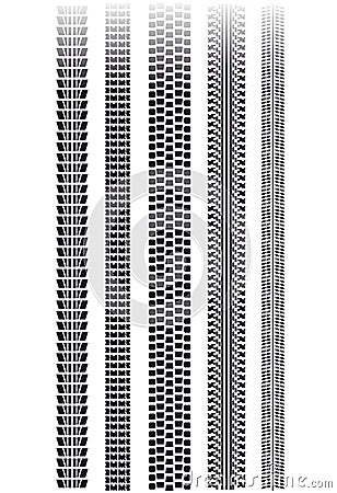 Tyre tracks Vector Illustration