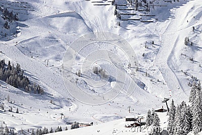 Tyrol ski resort - Mayrhofen in Zillertal Stock Photo