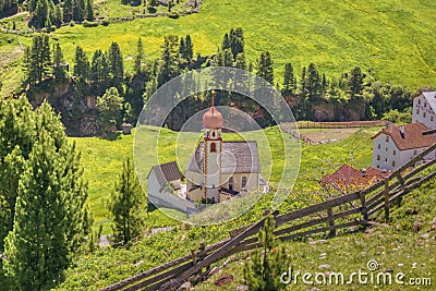 Tyrolean church on a sunny day Stock Photo