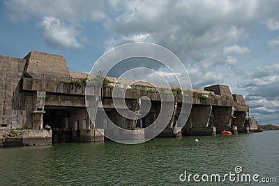 U-boat base Stock Photo