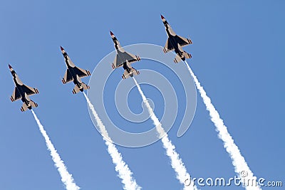 U.S. Air Force Air Show Thunderbirds Editorial Stock Photo