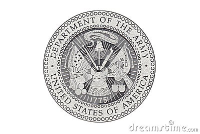 U.S. Army official seal Stock Photo