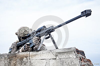 U.S. Army sniper Stock Photo