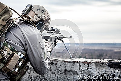 U.S. Army sniper Stock Photo