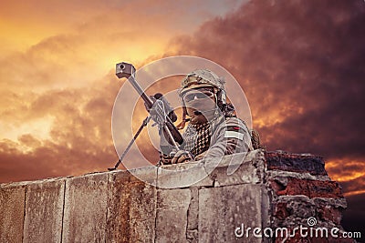 U.S. Army sniper Stock Photo