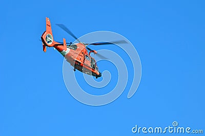 U.S. Coast Guard Helicopter Editorial Stock Photo